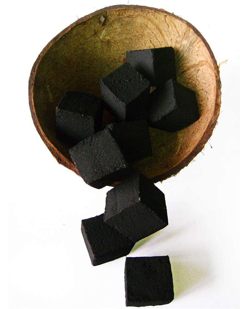 Coconut charcoal briquette